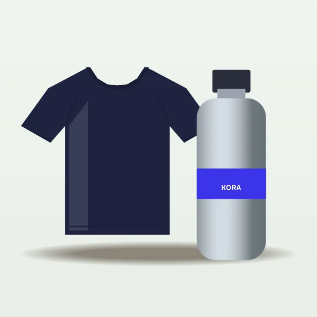 Weekend Kit: tee and steel bottle